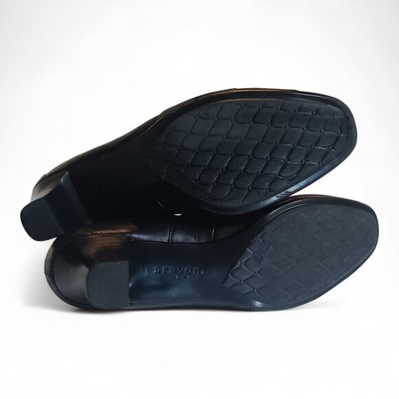 Aravon by New Balance Black Leather Comfort Shoes – Size 10.5B Orthotic Friendly - Picture 10 of 16